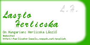 laszlo herlicska business card